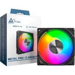 Кулер для корпуса MONTECH METAL PRO 12 ARGB PWM BLK Фото 3