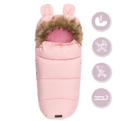 Зимний конверт MoMi Sleeping bag pink Фото 7