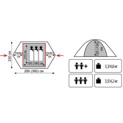 Палатка Tramp Nishe 3 v2 Фото 1