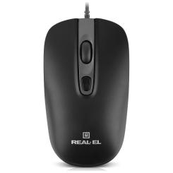 Мышка REAL-EL RM-222 USB Black/Gray Фото 1