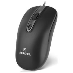 Мышка REAL-EL RM-222 USB Black/Gray Фото 2
