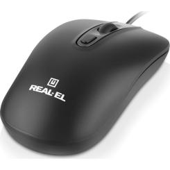 Мышка REAL-EL RM-222 USB Black/Gray Фото 5