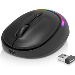 Мышка REAL-EL RM-440W Wireless/Bluetooth Black Фото