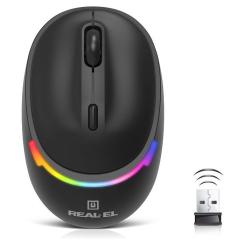 Мышка REAL-EL RM-440W Wireless/Bluetooth Black Фото 2