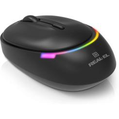 Мышка REAL-EL RM-440W Wireless/Bluetooth Black Фото 5