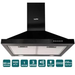 Вытяжка кухонная Ventolux LAZIO 60 BK (1000) LED Фото 2