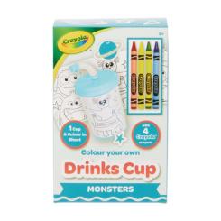 Набор для творчества Crayola Стаканчик-розмальовка Монстри З олівцями Фото 3