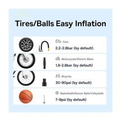 Автомобильный компрессор Baseus Super Mini Pro Black Фото 6