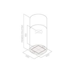 Вытяжка кухонная Elica TUBE PRO ISLAND BL MAT/A/43 Фото 1