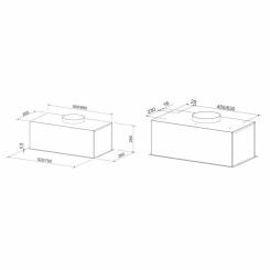 Вытяжка кухонная Eleyus BOXER 800 LED 52 WH Фото 11