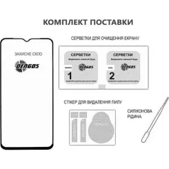 Стекло защитное Dengos Full Glue OPPO A3X (black) Фото 1