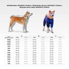 Ветровка для животных WAUDOG Clothes Зубастые монстры S 30 Фото 1