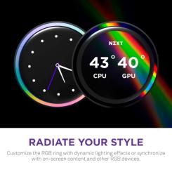 Система жидкостного охлаждения NZXT Kraken Elite RGB 360mm AIO Фото 9