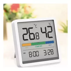 Метеостанция Xiaomi Miiiw Temperature Humidity Clock White S210 Фото 5