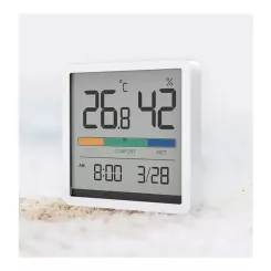 Метеостанция Xiaomi Miiiw Temperature Humidity Clock White S210 Фото 6
