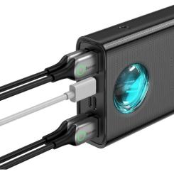 Батарея универсальная Baseus Amblight Digital Quick 30000mAh 65W, Black Фото 2