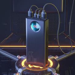 Батарея универсальная Baseus Amblight Digital Quick 30000mAh 65W, Black Фото 4