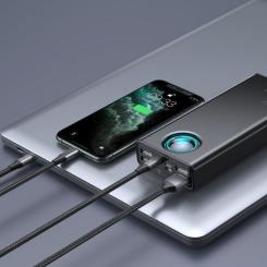 Батарея универсальная Baseus Amblight Digital Quick 30000mAh 65W, Black Фото 5