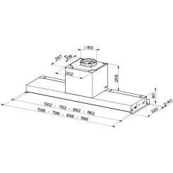 Вытяжка кухонная Faber In-Nova Touch Bk/X A90 Фото 1
