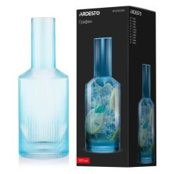 Графин Ardesto 800мл, боросилікатне скло, блакитний Фото 5