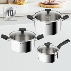Набор посуды Tefal Delicious, 6предметів, нержавіюча сталь, бакеліт, Фото 7