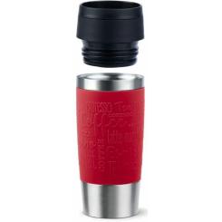 Термокружка Tefal Travel Mug Classic, 360мл, нержавіюча сталь, черво Фото 2