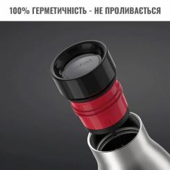 Термос Tefal Bludrop soft touch, 700мл, нержавіюча сталь, чорни Фото 6