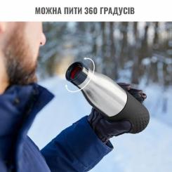 Термос Tefal Bludrop soft touch, 700мл, нержавіюча сталь, чорни Фото 7