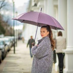 Зонт Fulton Diamond L850 Princess - Pink Foulard Фото 1