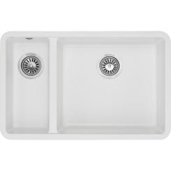 Мойка кухонная GRANADO Under top DOUBLE white Фото