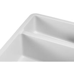 Мойка кухонная GRANADO Under top DOUBLE white Фото 2