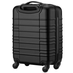 Чемодан Wenger Amplar, мала, пластик, 4 колеса, чорна Фото 2