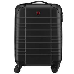 Чемодан Wenger Amplar, мала, пластик, 4 колеса, чорна Фото 3