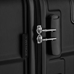 Чемодан Wenger Amplar, мала, пластик, 4 колеса, чорна Фото 8