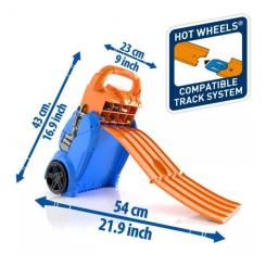 Автотрек Hot Wheels Портативный трек-контейнер с 4 равнобедренными дор Фото 4