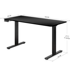 Компьютерный стол Mealux PowerDesk Duo Black Фото 2