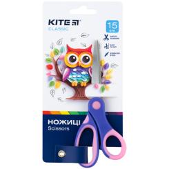 Ножницы Kite дитячі Classic блакитний-рожевий 15 см Фото