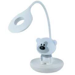 Настольная лампа Kite Bear LED з акумулятором, біла Фото