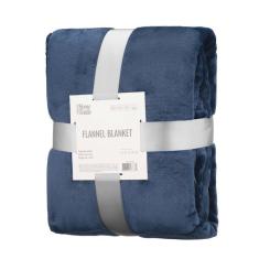 Плед Ardesto Flannel 200х220см, 100% поліестер, синій темний Фото