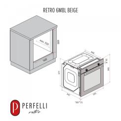 Духовой шкаф Perfelli RETRO 6M8L BEIGE Фото 11