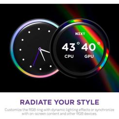 Система жидкостного охлаждения NZXT Kraken Elite RGB 360mm AIO Фото 10