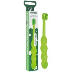 Детская зубная щетка Nordics Baby 4080 Soft зеленая Фото