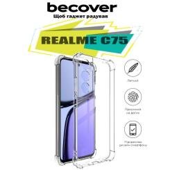 Чехол для мобильного телефона BeCover Anti-Shock Realme C75 Clear Фото 3