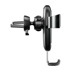 Универсальный автодержатель Baseus Metal Gravity with technology Qi 10W Фото 3