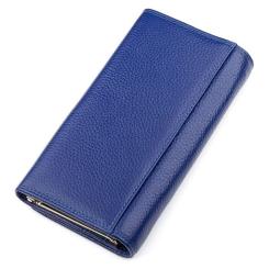 Кошелек Boston Из натуральной кожи Синий Фото 1