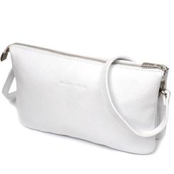 Сумка Grande Pelle Из натуральной кожи Белая Фото