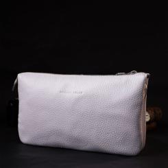 Сумка Grande Pelle Из натуральной кожи Белая Фото 6