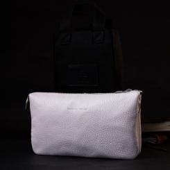 Сумка Grande Pelle Из натуральной кожи Белая Фото 8