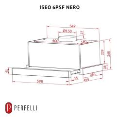 Вытяжка кухонная Perfelli ISEO 6PSF NERO Фото 11