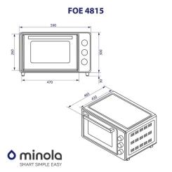 Электропечь Minola FOE 4815 BL Фото 11